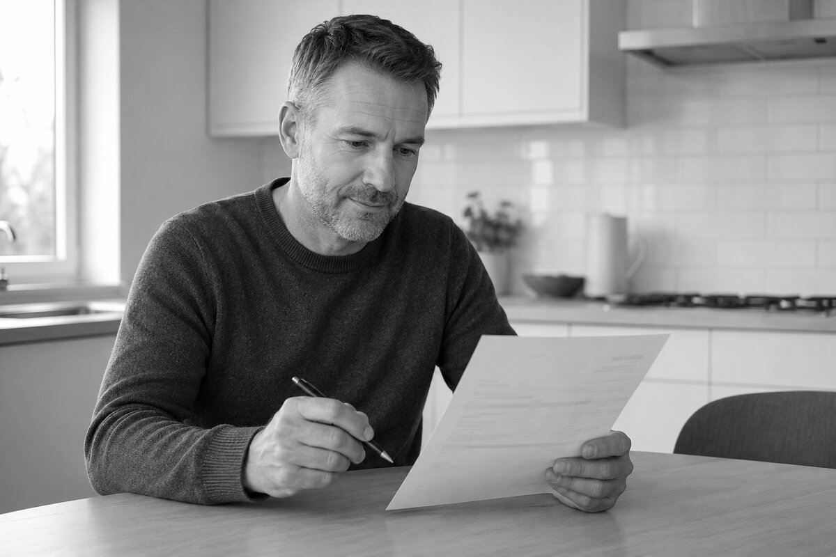 Customers reviewing an itemized Kanavia bill